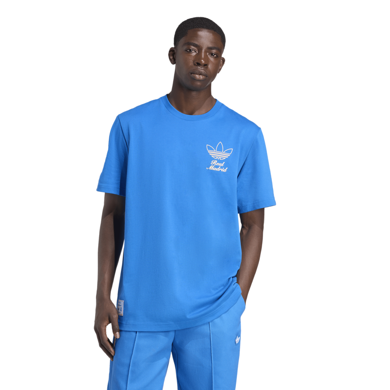 adidas Real Madrid Icon GR T-Shirt  Image 1 of 5. Tap to open photo gallery.