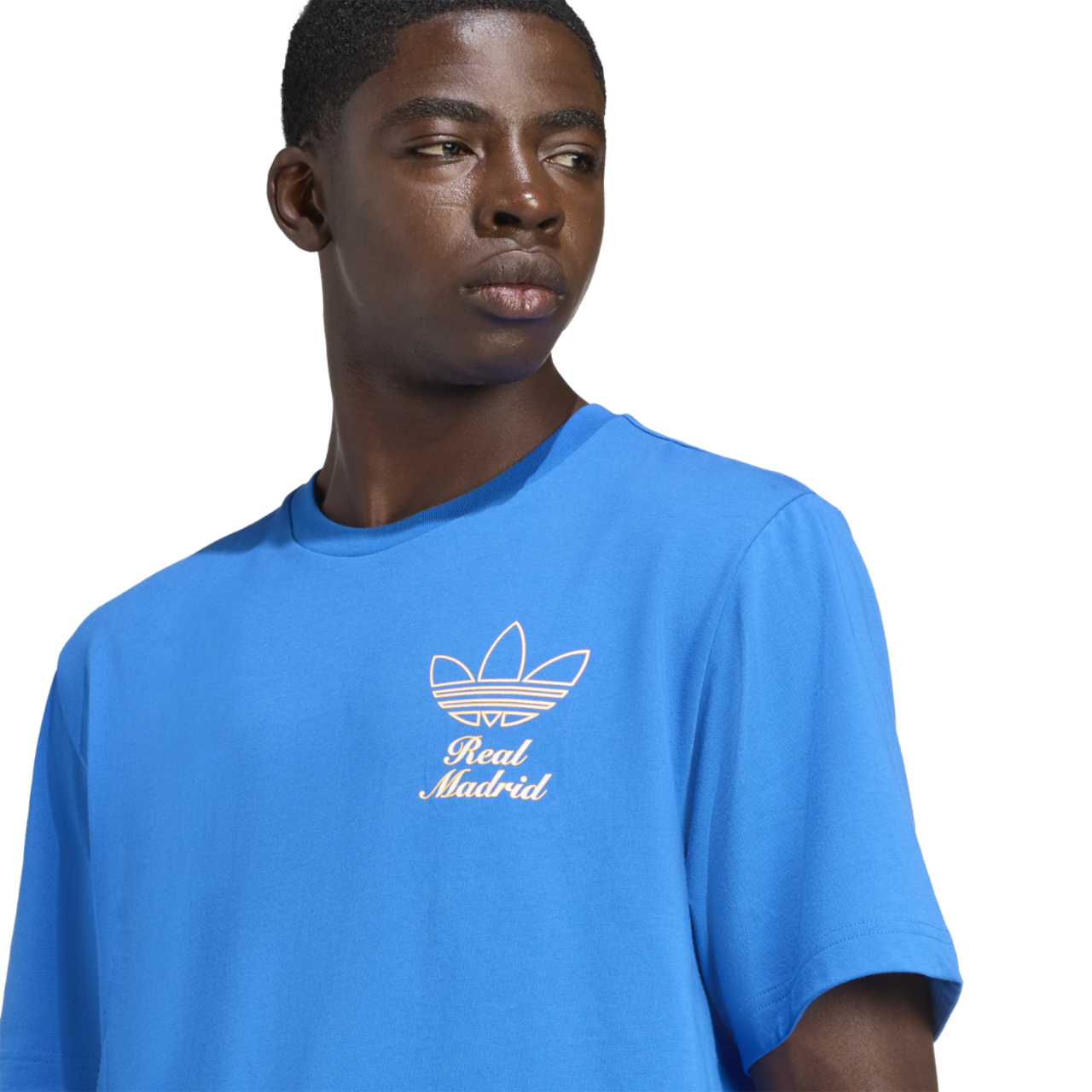 adidas Real Madrid Icon GR T-Shirt  Image 3 of 5. Tap to open photo gallery.