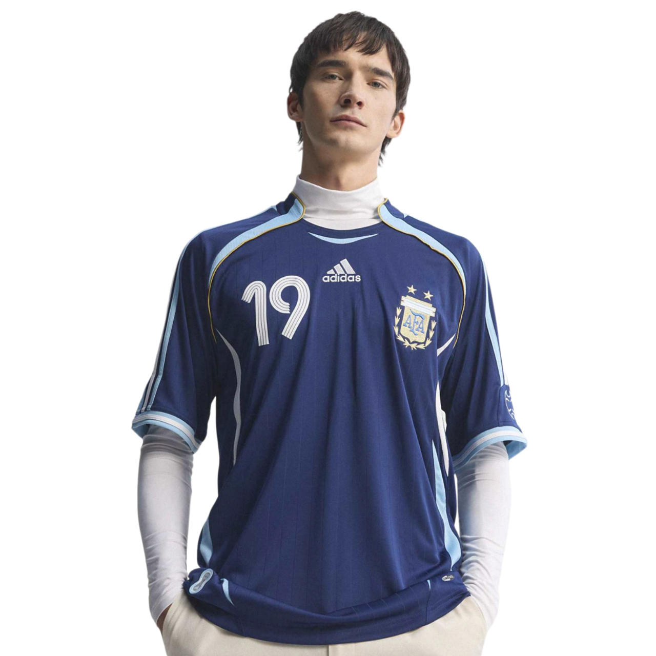 adidas Argentina Messi Retro Jersey  Image 1 of 8. Tap to open photo gallery.