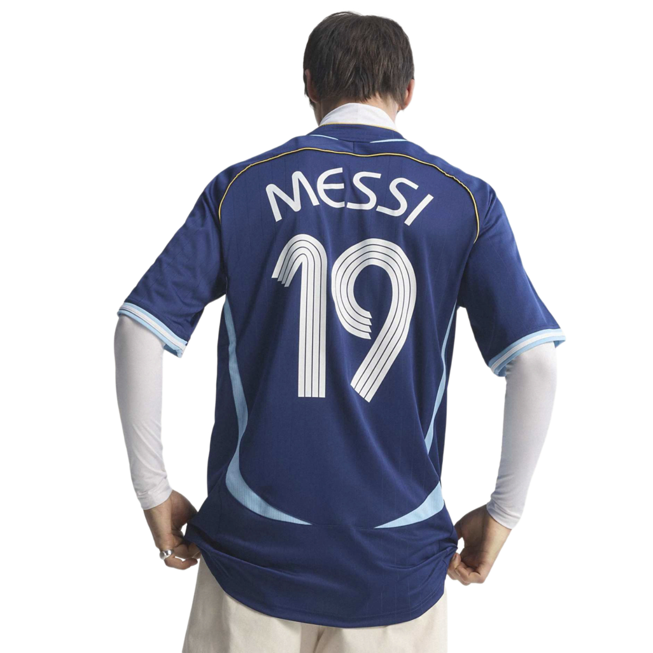 adidas Argentina Messi Retro Jersey  Image 2 of 8. Tap to open photo gallery.