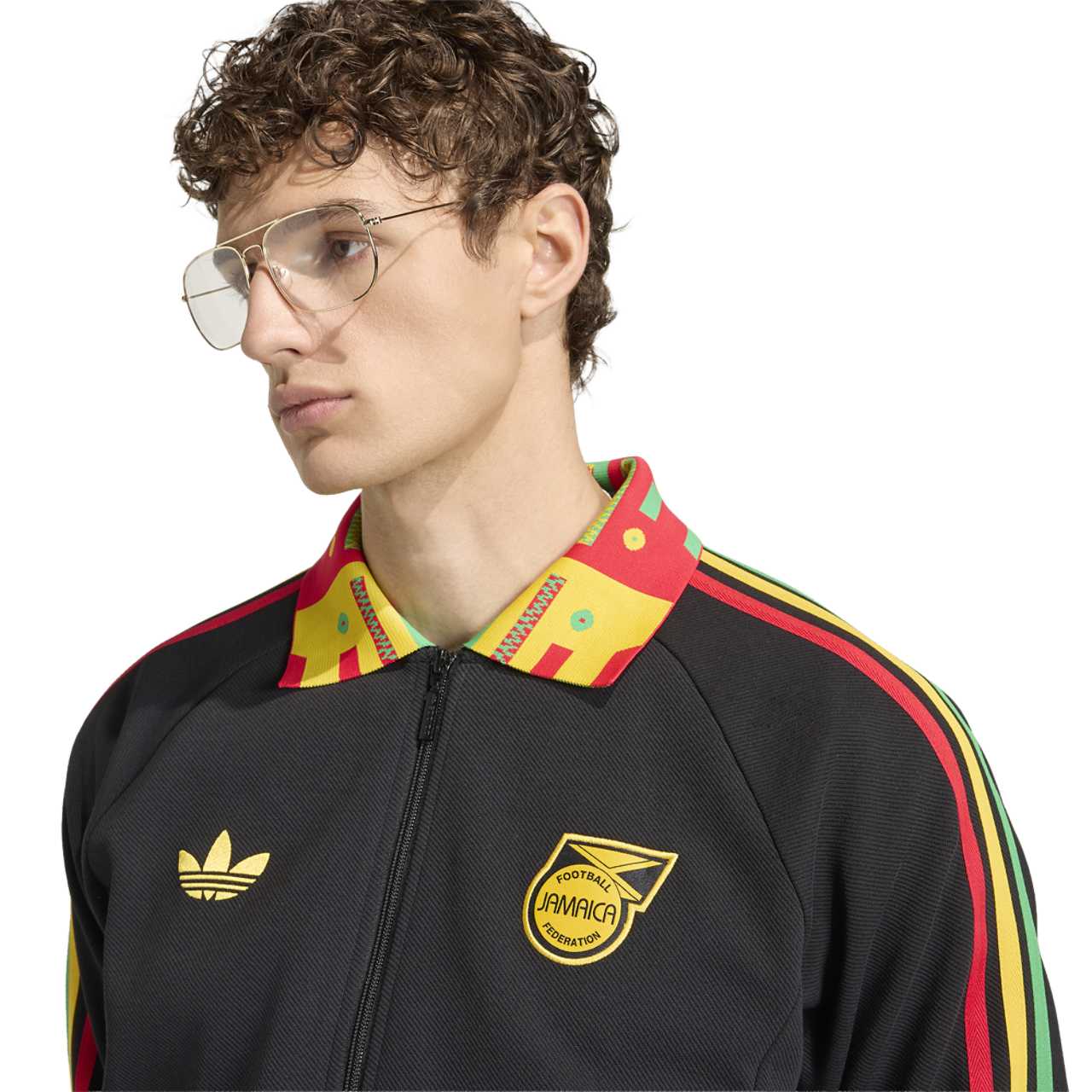 adidas Jamaica World Cup T Jacket  Image 3 of 6. Tap to open photo gallery.