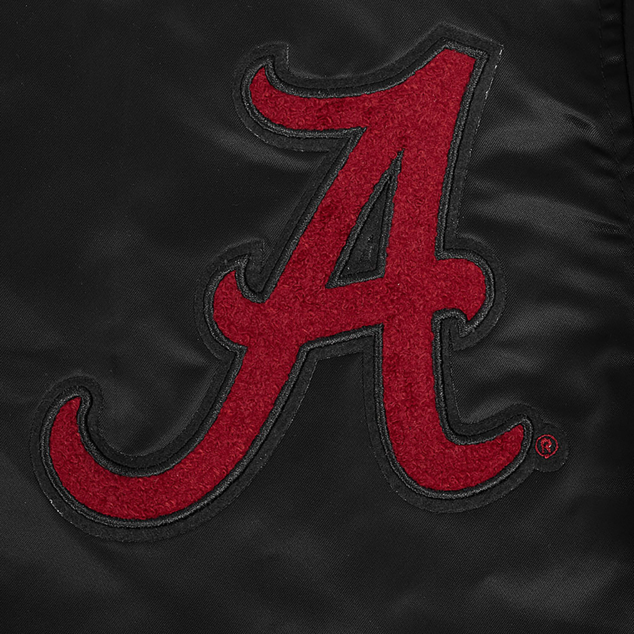 Pro Standard Alabama Classic Satin Jacket Image 8 of 9. Tap to open photo gallery.