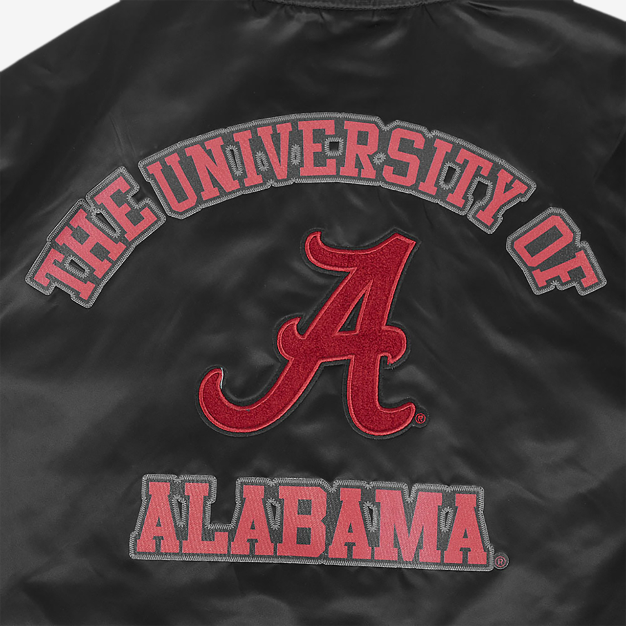Pro Standard Alabama Classic Satin Jacket Image 9 of 9. Tap to open photo gallery.