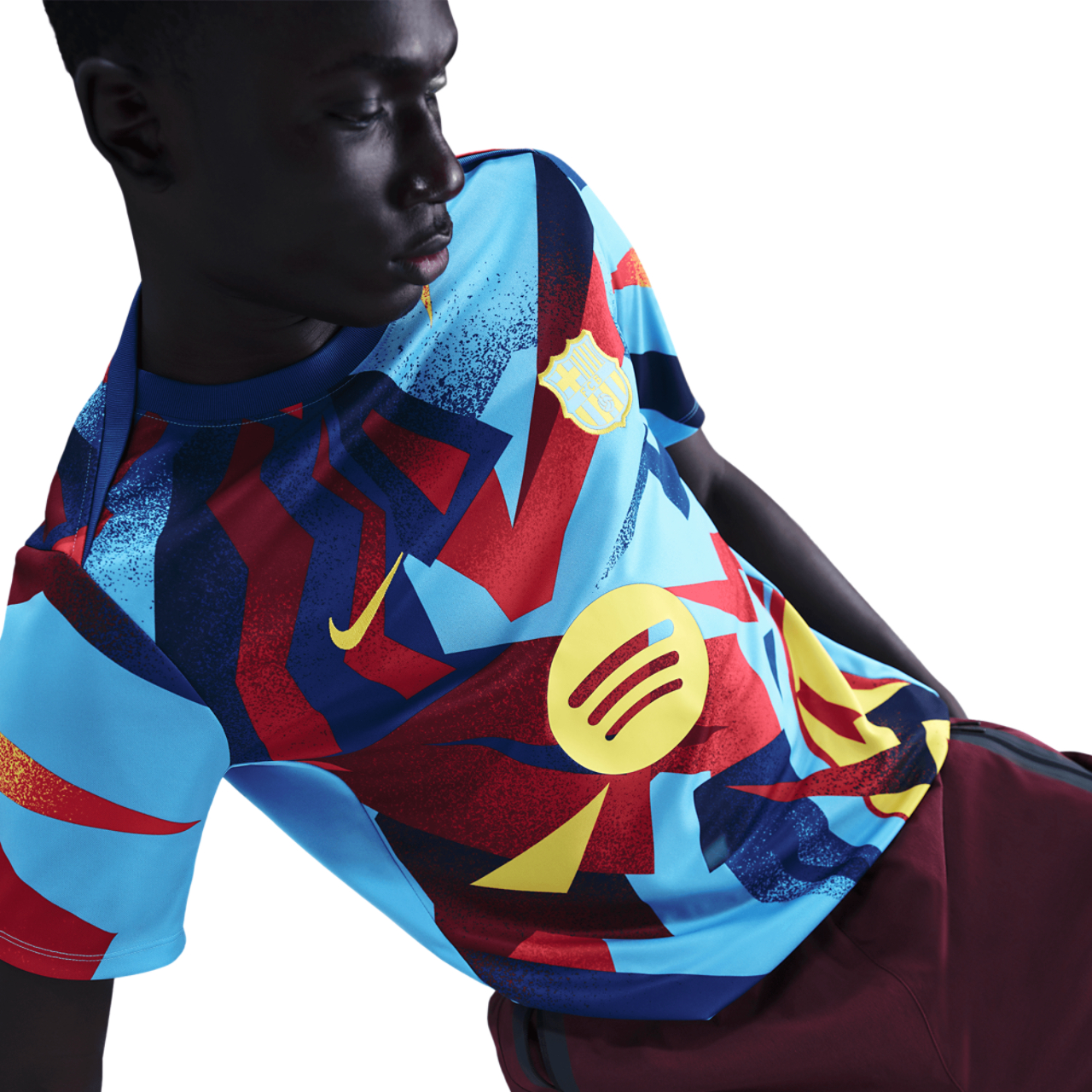 Nike FC Barcelona Academy Pro Dri-FIT SS Jersey  Image 3 of 5. Tap to open photo gallery.