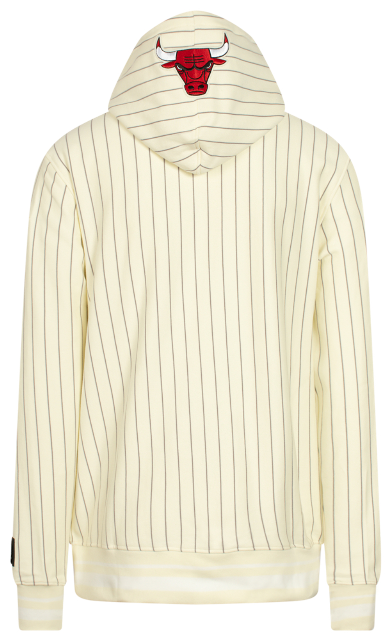 Pro Standard NBA Bulls Pinstripe PO Hoodie  Image 2 of 4. Tap to open photo gallery.