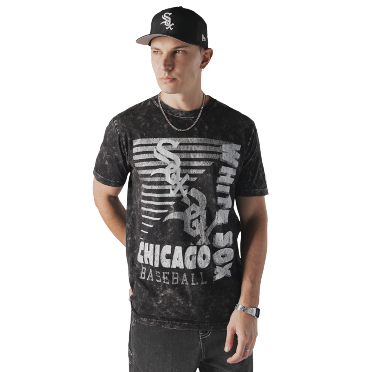 New Era White Sox Premium T-Shirt  Image 3 of 5. Tap to open photo gallery.