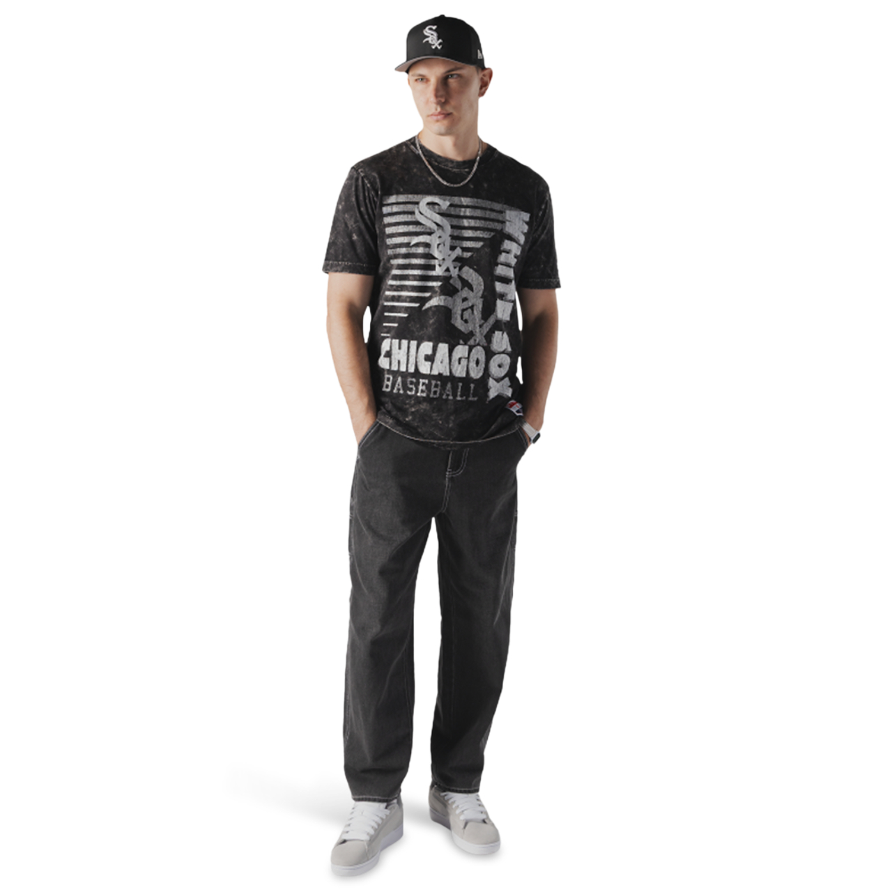 New Era White Sox Premium T-Shirt  Image 5 of 5. Tap to open photo gallery.