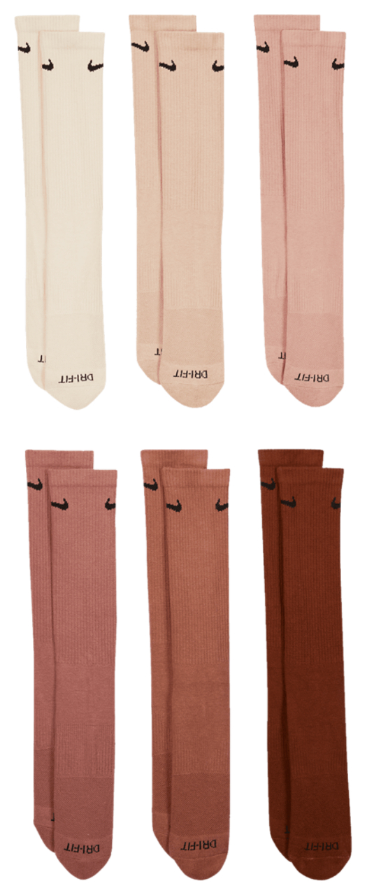 Nike 6 Pack Everyday Plus Cushioned Socks  Image 2 of 3. Tap to open photo gallery.