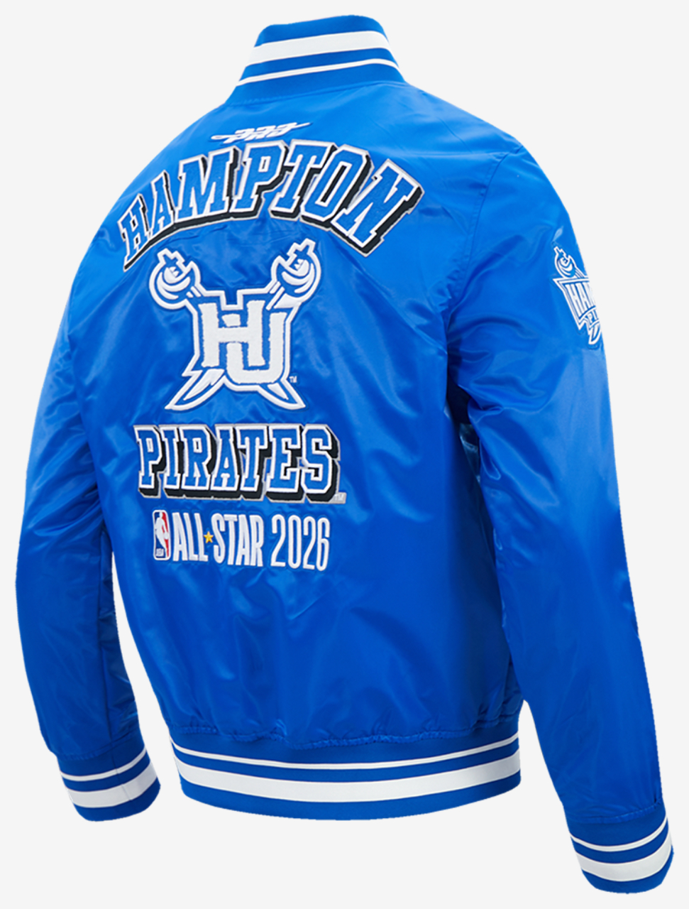 Pro Standard College HBCU Rib Satin Jacket Image 2 of 9. Tap to open photo gallery.
