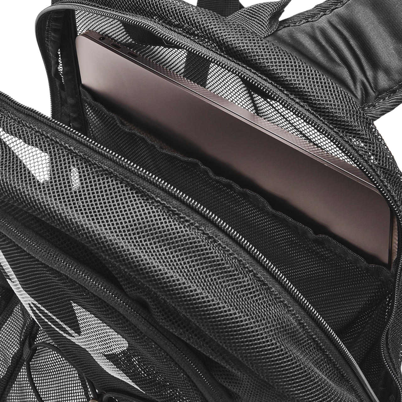 Under Armour Hustle Mesh Backpack Image 4 of 6. Tap to open photo gallery.