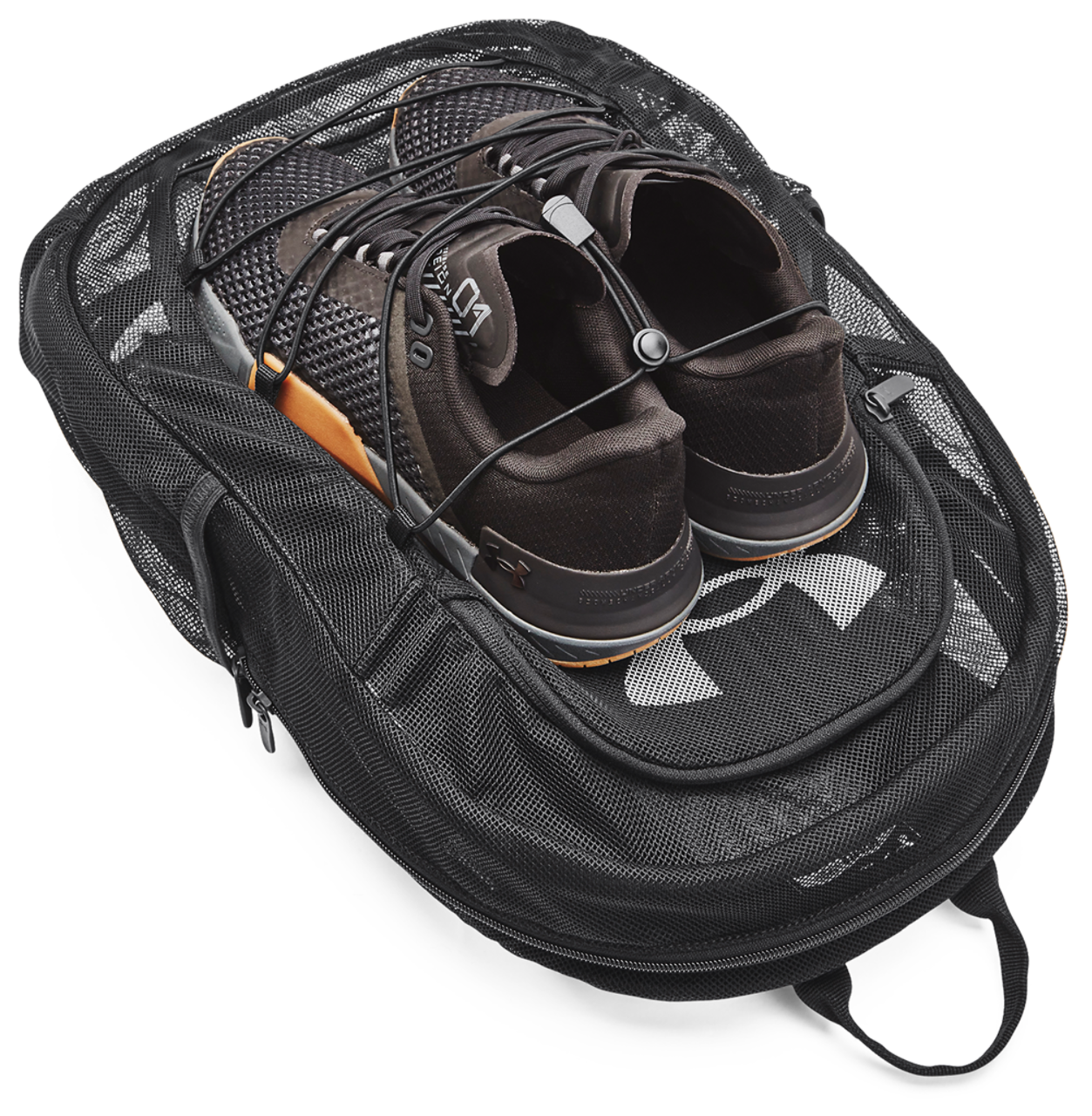 Under Armour Hustle Mesh Backpack Image 5 of 6. Tap to open photo gallery.