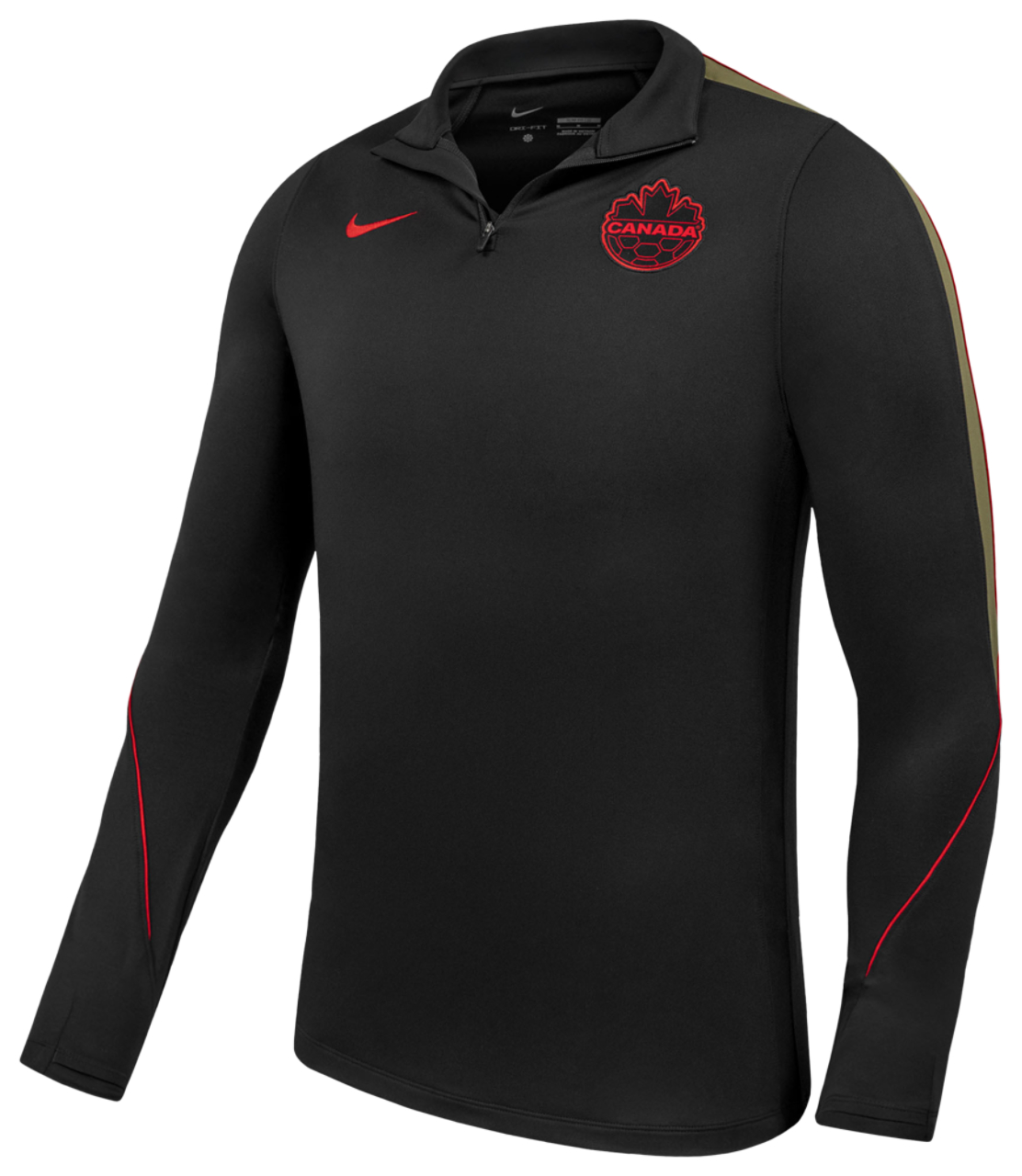 Branded Custom Sportswear Canada Long Sleeve Drill Top Image 1 of 2. Tap to open photo gallery.