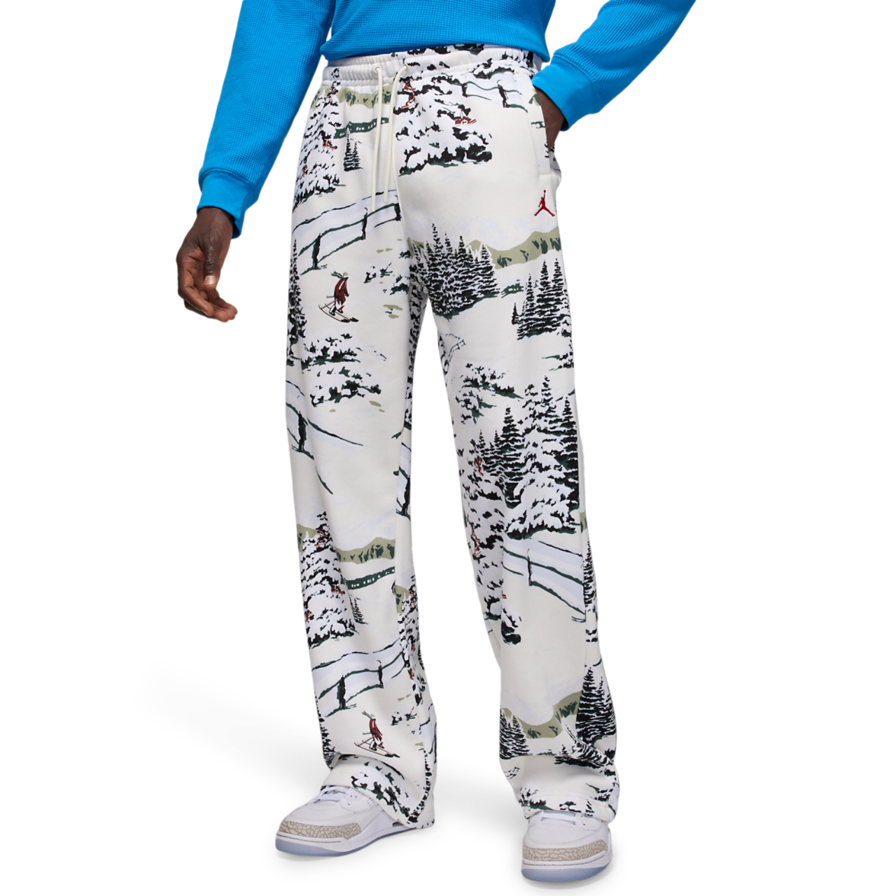 Jordan Brooklyn Holiday Pants AOP  Image 1 of 4. Tap to open photo gallery.