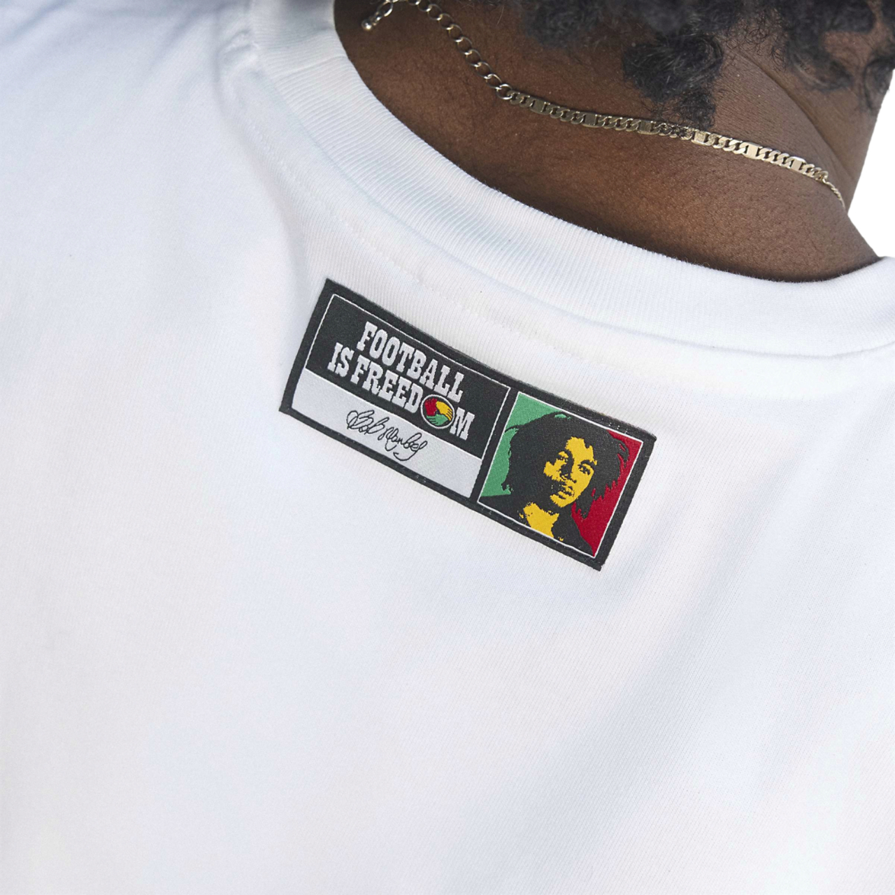 adidas Jamaica Bob OG 2 T-Shirt  Image 6 of 10. Tap to open photo gallery.