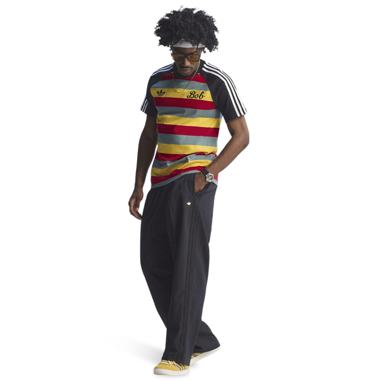 adidas T-shirt OG 3 Bob Jamaïque Image 9 de 10. Appuyez pour ouvrir la galerie de photos.
