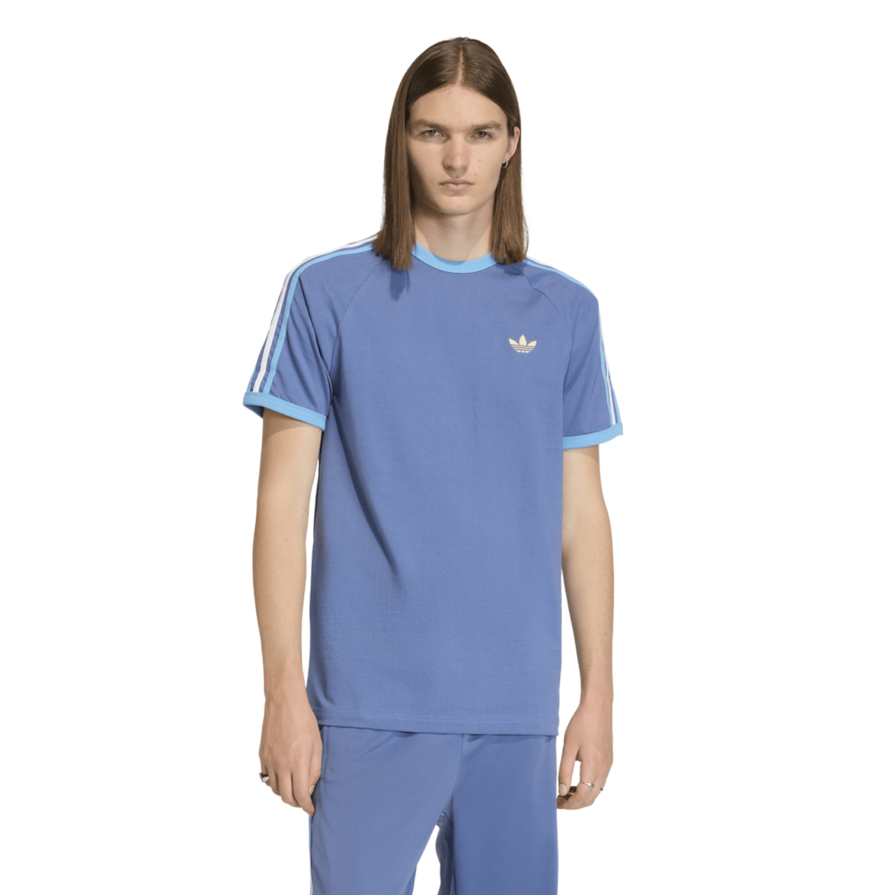 adidas Argentina World Cup '26 3 Stripe T-Shirt  Image 1 of 4. Tap to open photo gallery.
