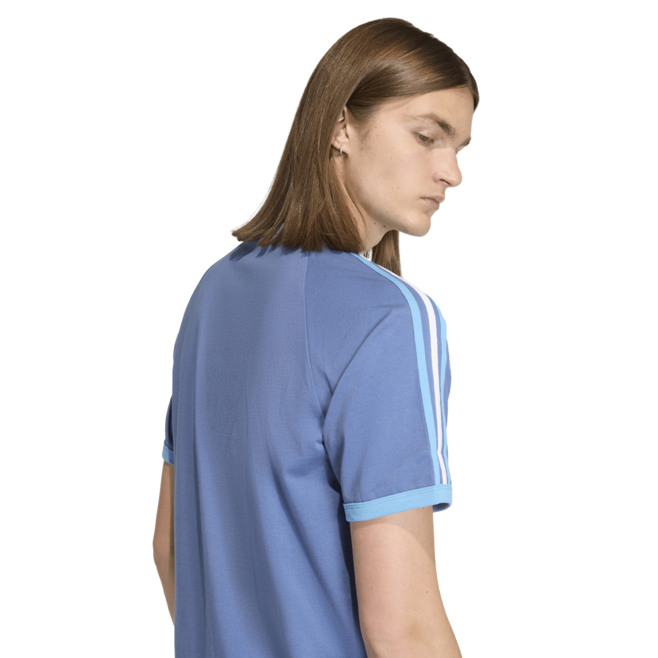 adidas Argentina World Cup '26 3 Stripe T-Shirt  Image 4 of 4. Tap to open photo gallery.