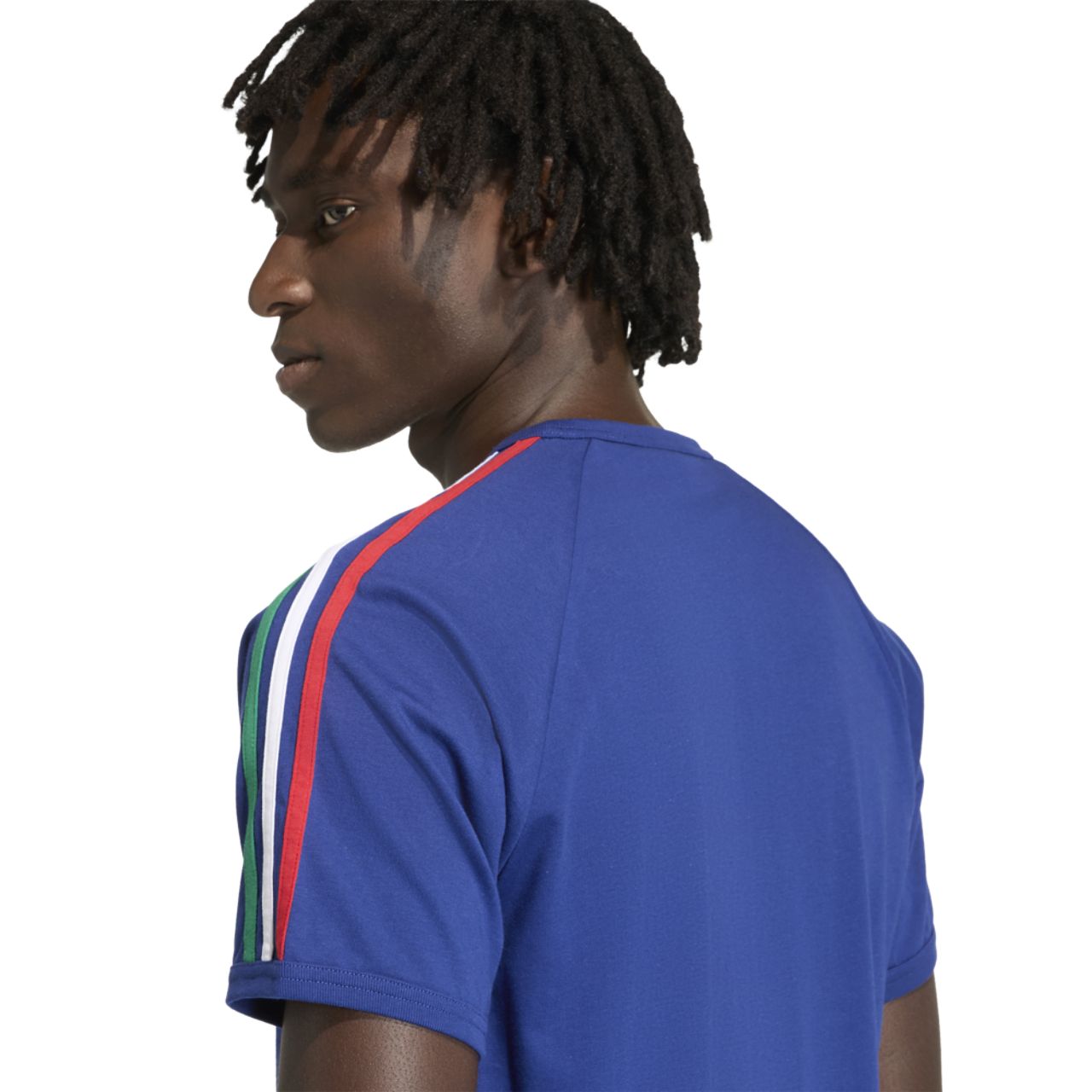 adidas Italy World Cup '26 3 Stripe T-Shirt  Image 3 of 5. Tap to open photo gallery.