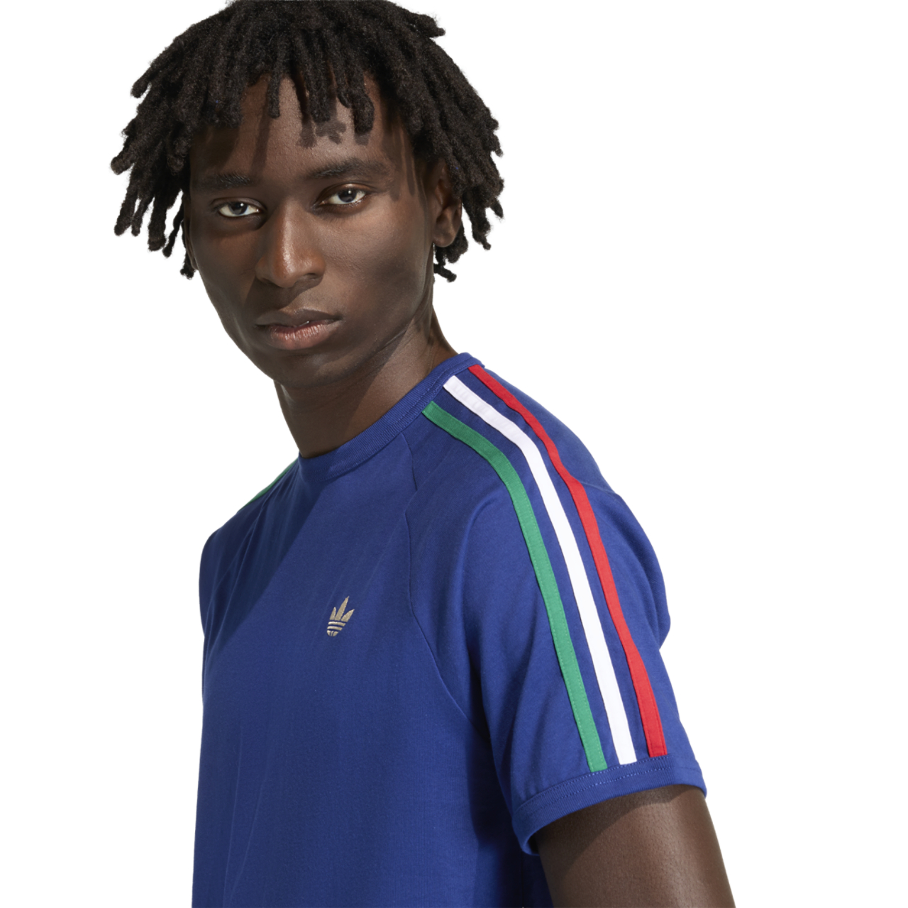 adidas Italy World Cup '26 3 Stripe T-Shirt  Image 4 of 5. Tap to open photo gallery.
