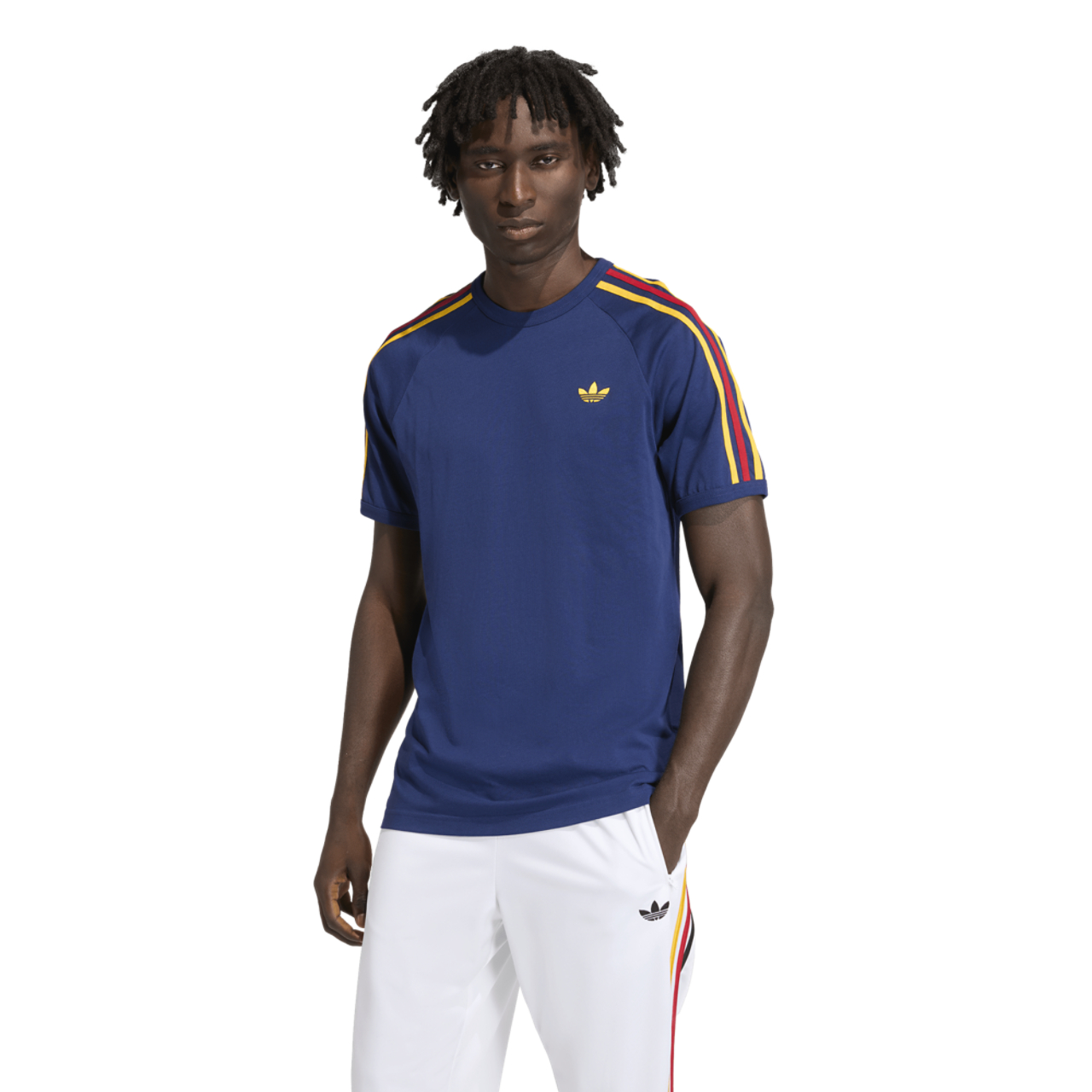 adidas Spain World Cup '26 3 Stripe T-Shirt  Image 1 of 5. Tap to open photo gallery.