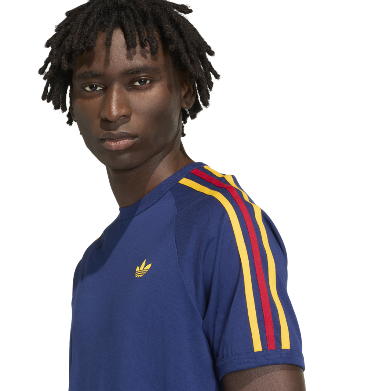adidas Spain World Cup '26 3 Stripe T-Shirt  Image 3 of 5. Tap to open photo gallery.