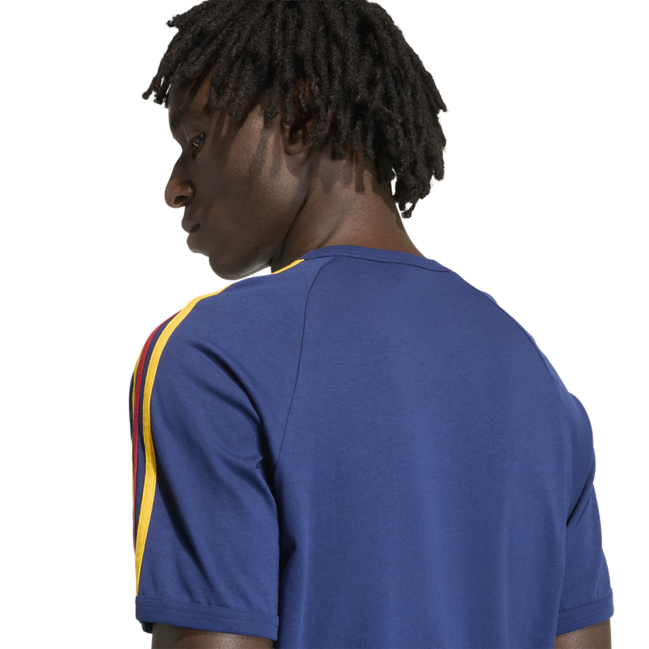 adidas Spain World Cup '26 3 Stripe T-Shirt  Image 4 of 5. Tap to open photo gallery.