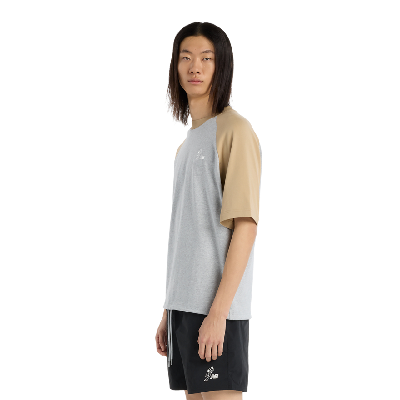 New Balance Shohei Heavyweight Baseball Raglan  Image 3 of 6. Tap to open photo gallery.