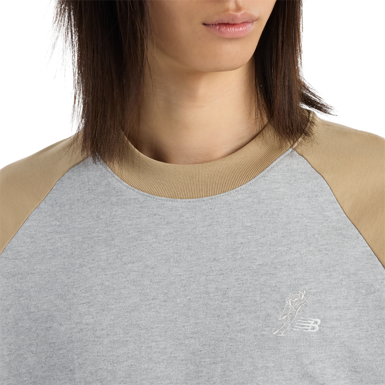 New Balance Shohei Heavyweight Baseball Raglan  Image 4 of 6. Tap to open photo gallery.