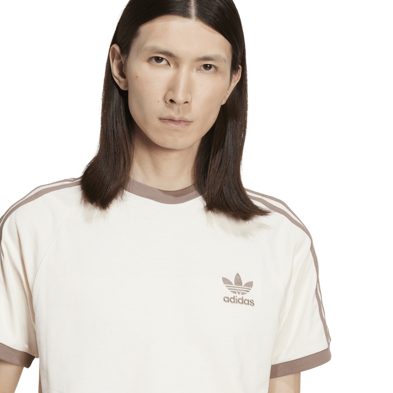adidas 3 Stripe T-Shirt  Image 5 of 6. Tap to open photo gallery.