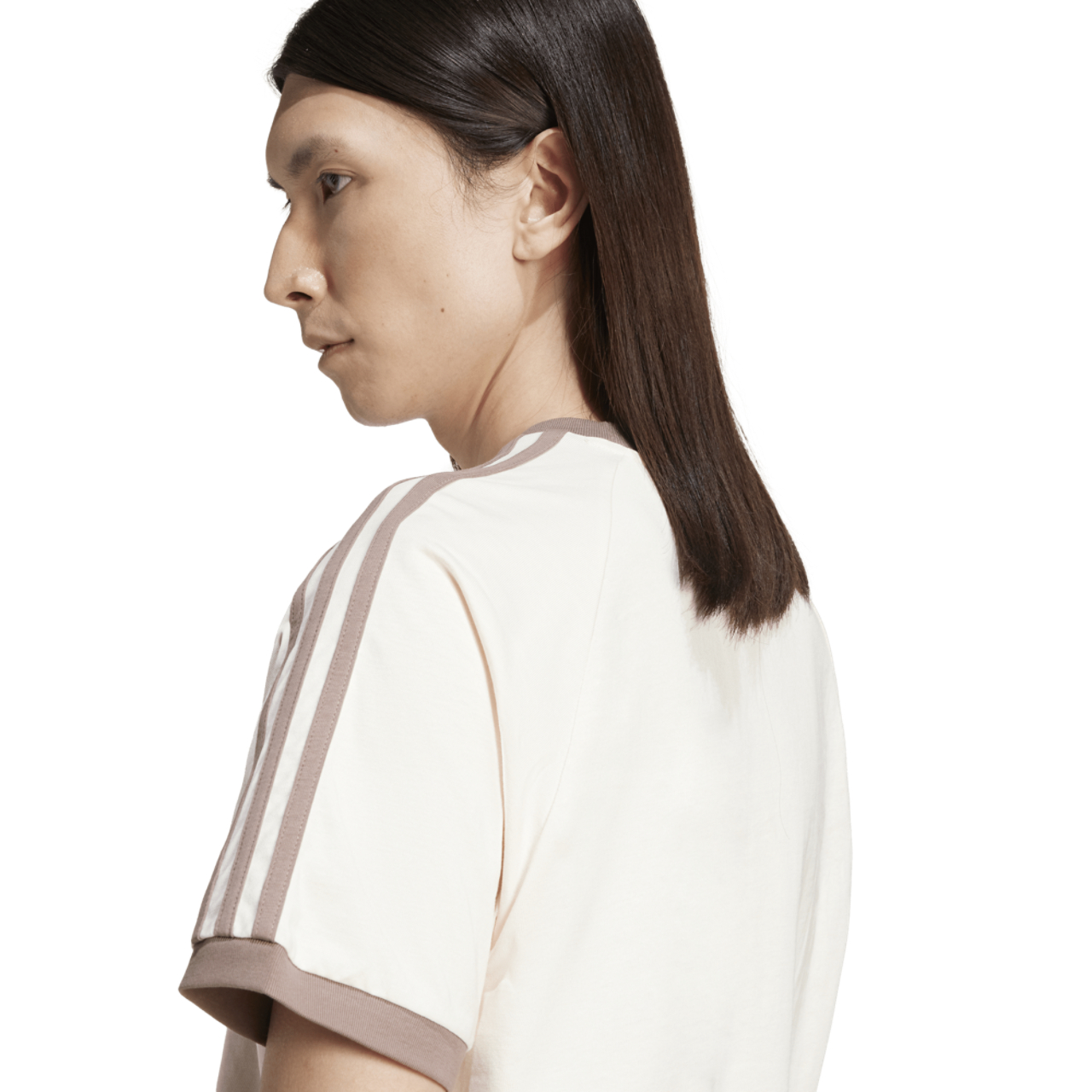 adidas 3 Stripe T-Shirt  Image 6 of 6. Tap to open photo gallery.