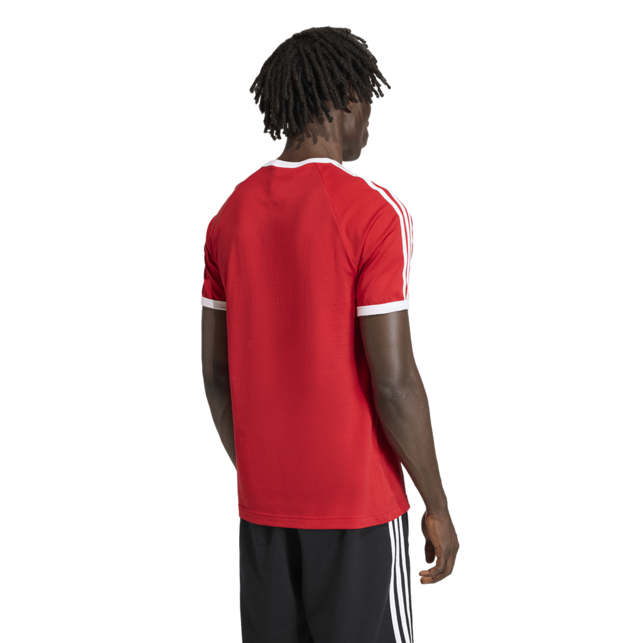 adidas 3-Stripes Slim Ringer T-Shirt  Image 2 of 5. Tap to open photo gallery.