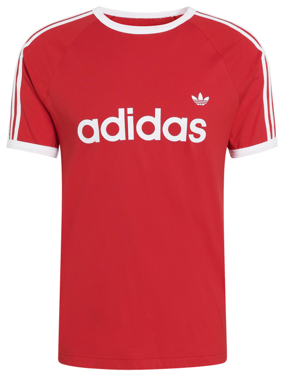 adidas 3-Stripes Slim Ringer T-Shirt  Image 5 of 5. Tap to open photo gallery.