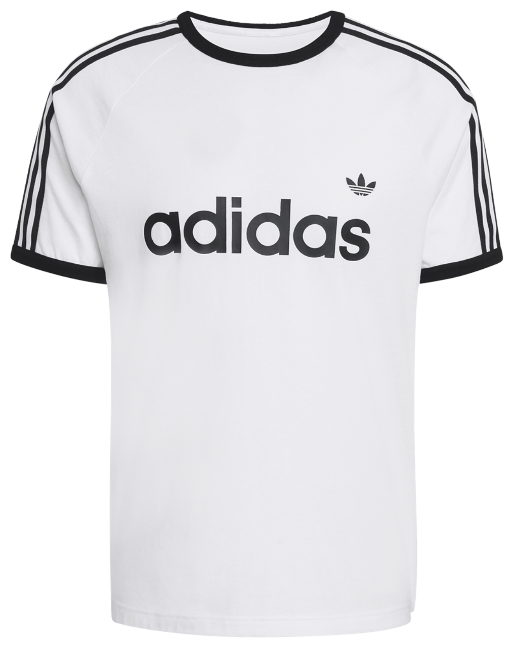 adidas 3-Stripes Slim Ringer T-shirt  Image 5 of 5. Tap to open photo gallery.