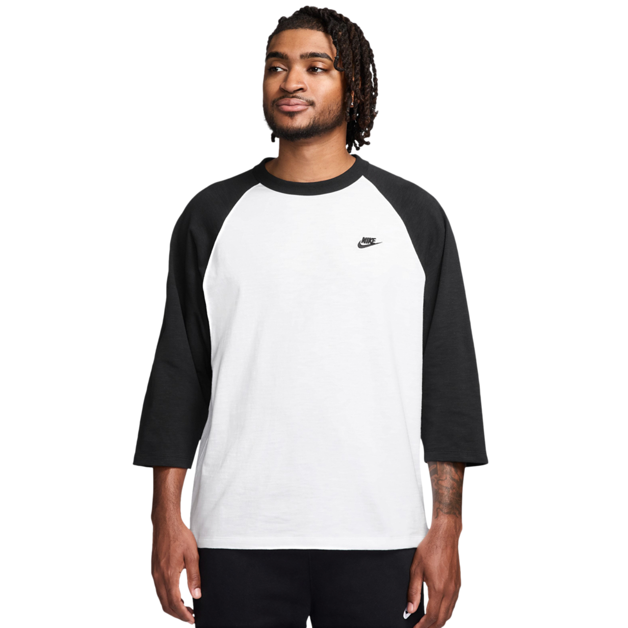 Nike Haut raglan 3/4 de club Image 1 de 3. Appuyez pour ouvrir la galerie de photos.