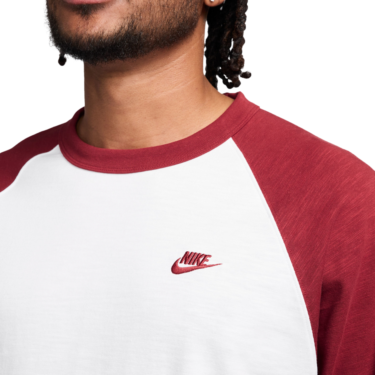 Nike Club 3/4 Raglan Top  Image 3 of 3. Tap to open photo gallery.