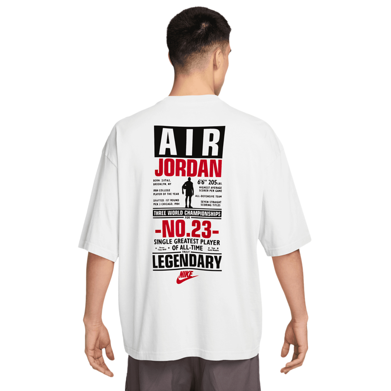 Jordan Flight Reis Legend Short Sleeve Crew  Image 2 of 3. Tap to open photo gallery.