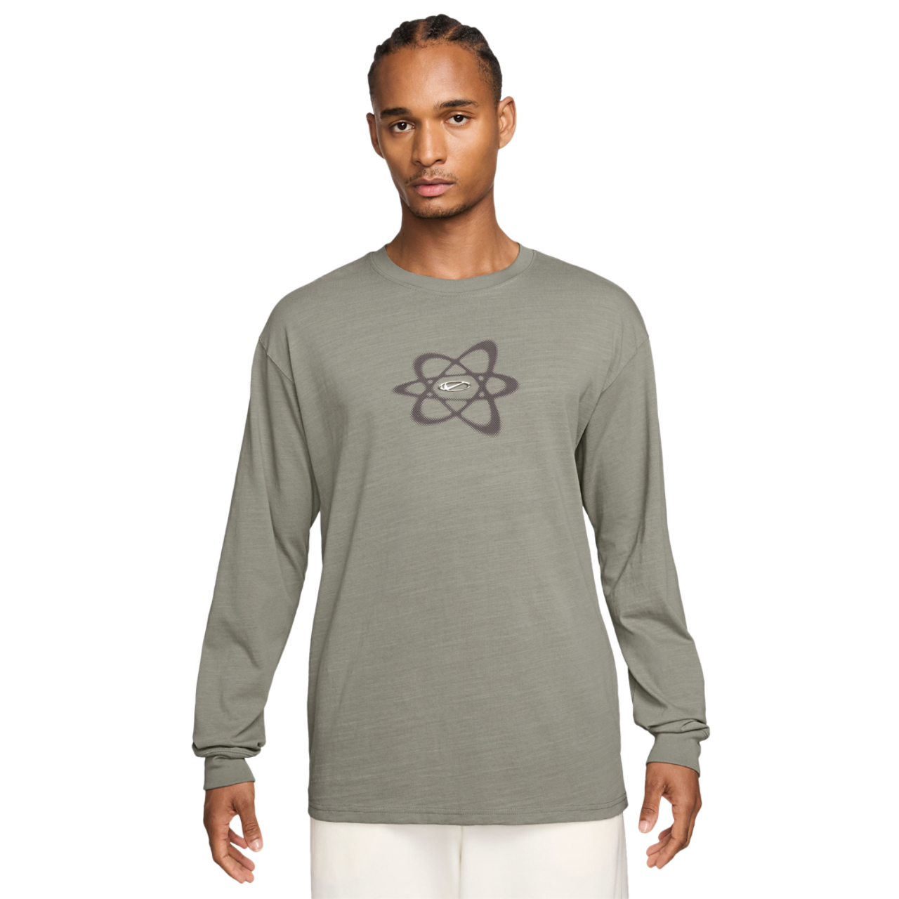 Nike Long Sleeve Swoosh T-Shirt  Image 1 of 3. Tap to open photo gallery.