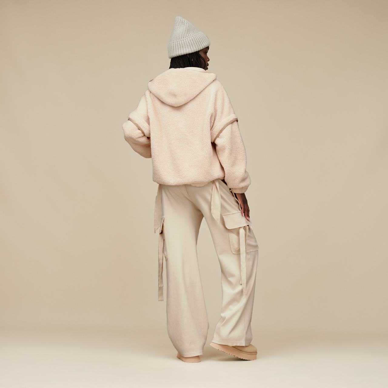 UGG Mariella Fluff Full-Zip Hoodie Image 3 of 5. Tap to open photo gallery.