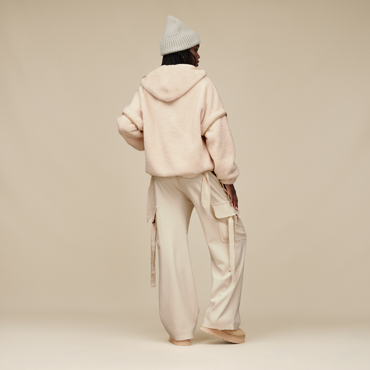 UGG Mariella Fluff Full-Zip Hoodie Image 3 of 5. Tap to open photo gallery.