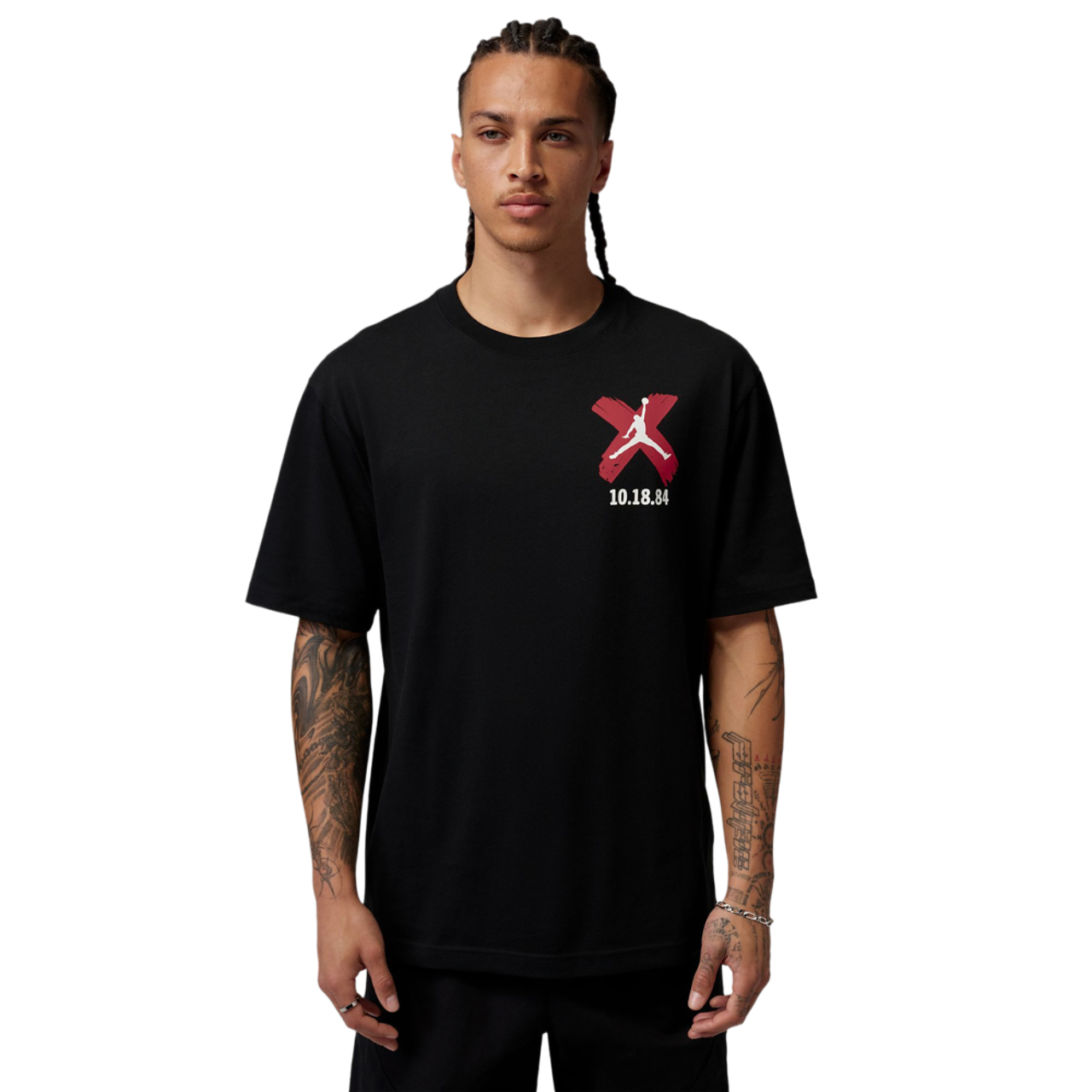 Jordan Brooklyn Banned Graphic Short Sleeve Crew  Image 3 of 4. Tap to open photo gallery.