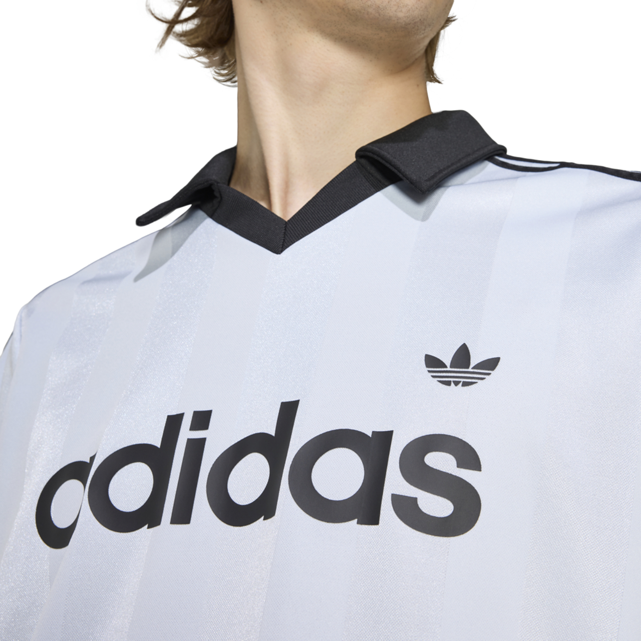 adidas Archive Collar Engineered Jersey  Image 3 of 5. Tap to open photo gallery.