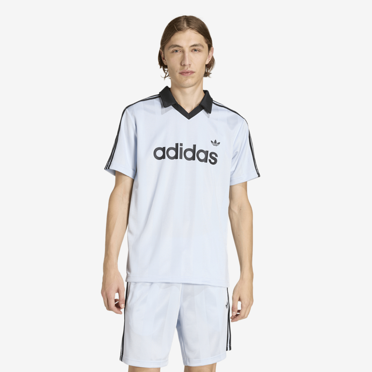 adidas Archive Collar Engineered Jersey Image 1 of 5. Tap to open photo gallery.