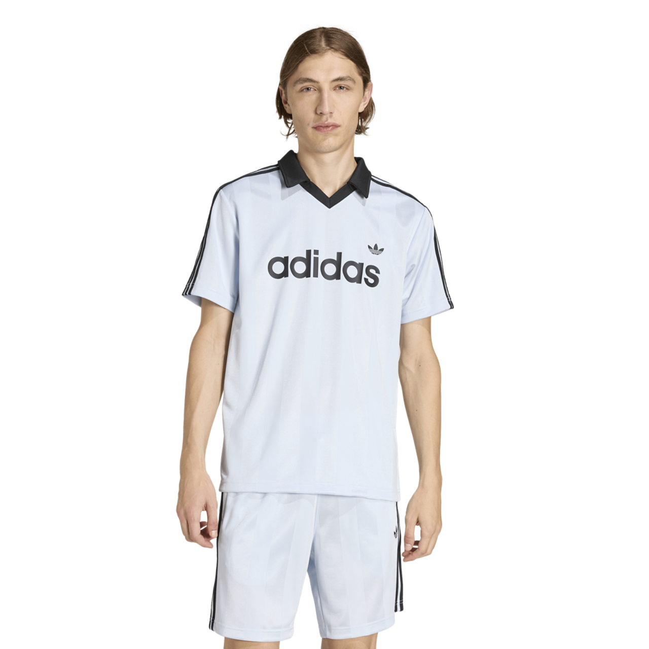 adidas Archive Collar Engineered Jersey Image 1 of 5. Tap to open photo gallery.