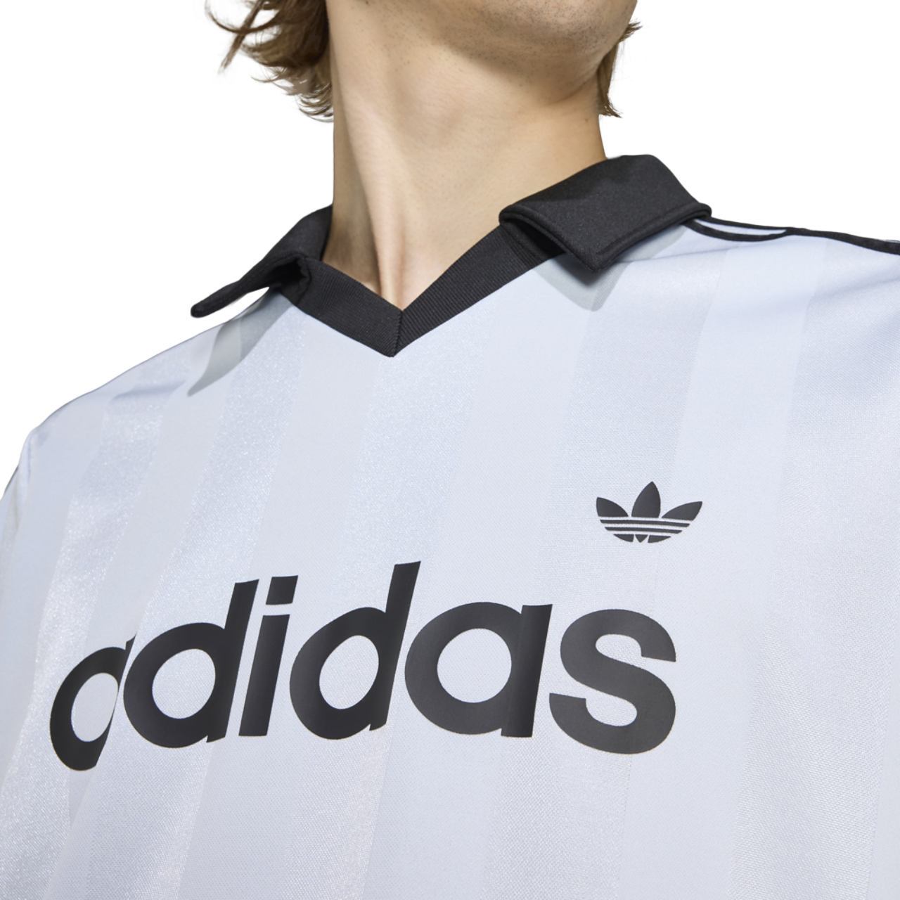 adidas Archive Collar Engineered Jersey Image 3 of 5. Tap to open photo gallery.