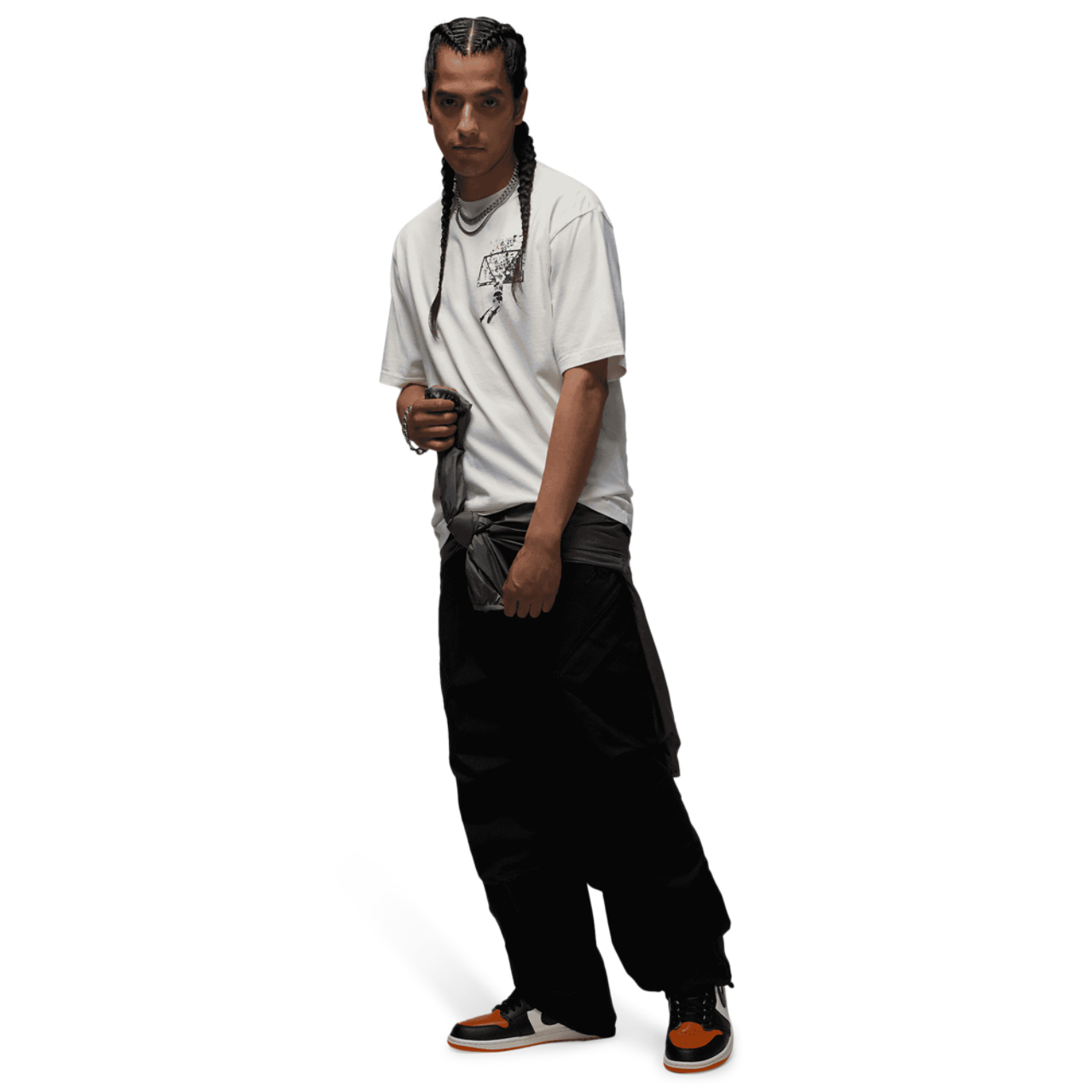 Jordan Brooklyn SBB Oversize GFX Short Sleeve Crew  Image 6 of 6. Tap to open photo gallery.