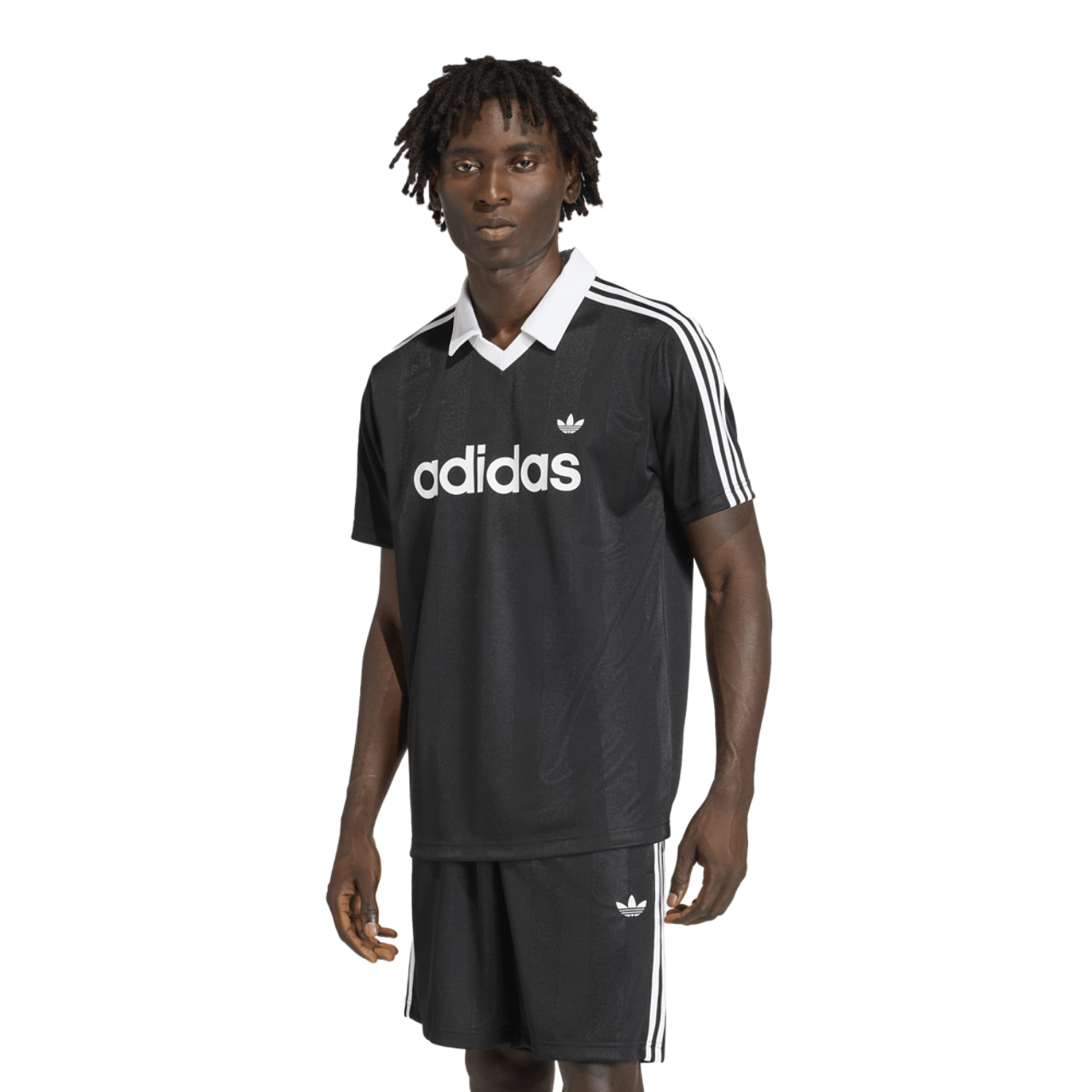 adidas Archive Collar Engineered Jersey  Image 1 of 5. Tap to open photo gallery.