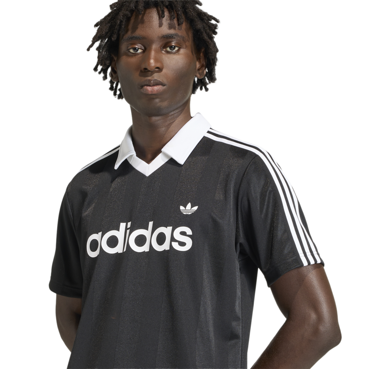 adidas Archive Collar Engineered Jersey  Image 3 of 5. Tap to open photo gallery.
