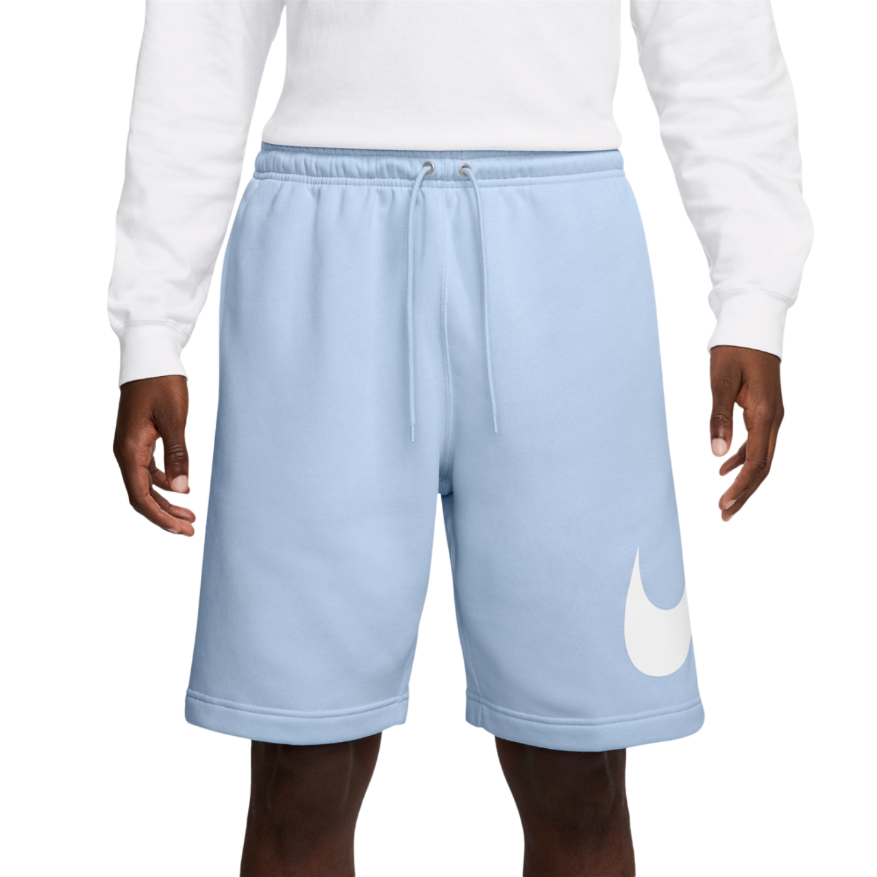 Nike Solo Swoosh Fleece Shorts  Image 1 of 4. Tap to open photo gallery.