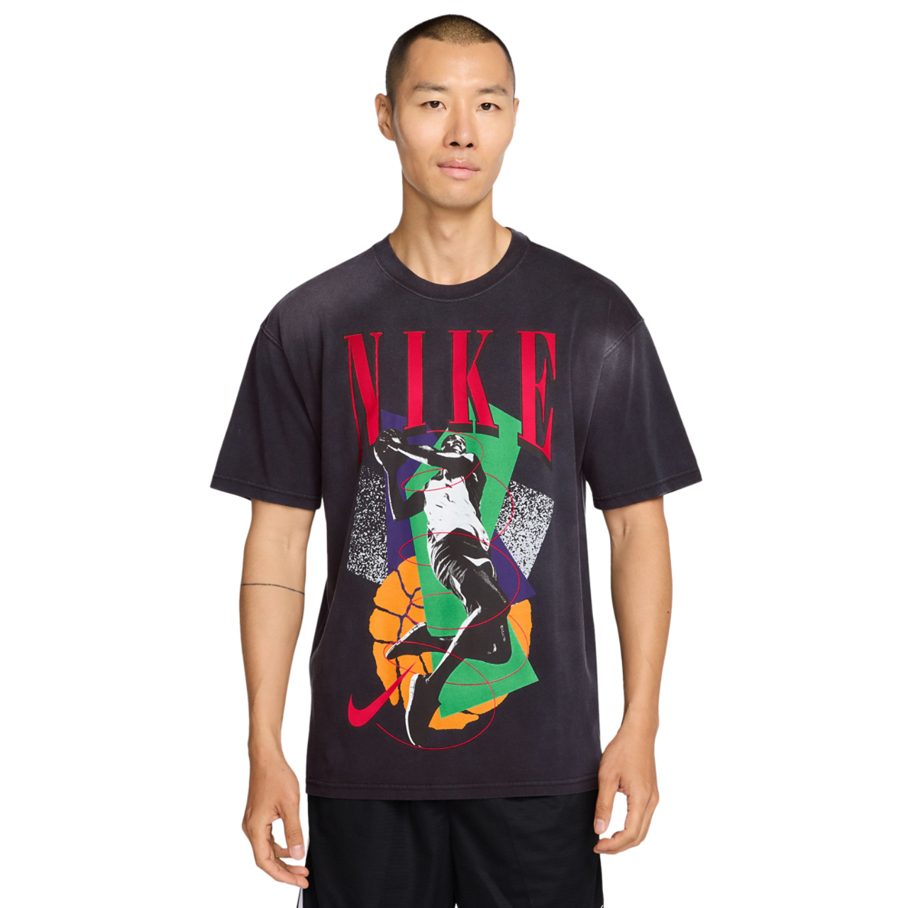 Nike T-Shirt Long Sleeve OC (RETRO BBALL)  Image 1 of 3. Tap to open photo gallery.