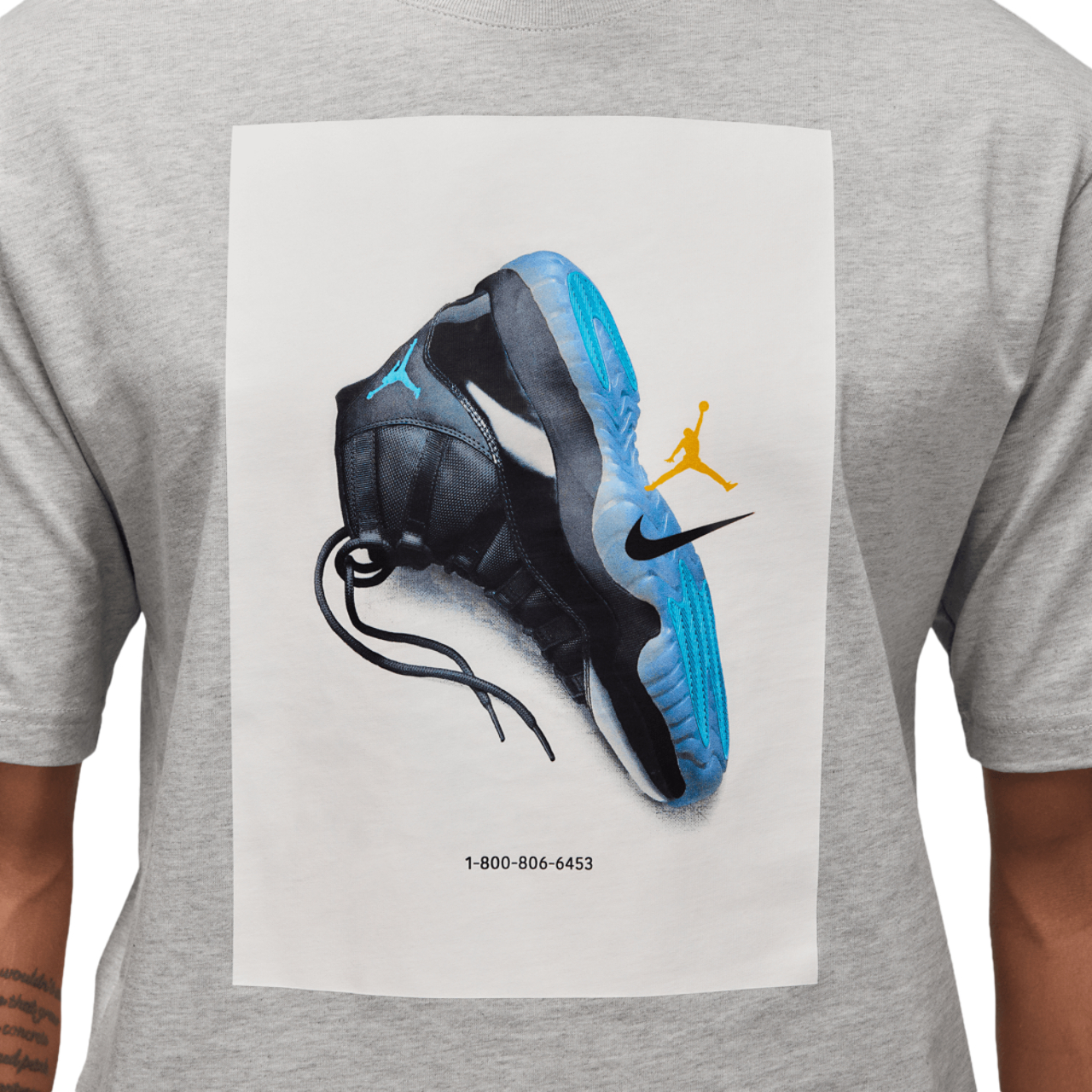 Jordan Brooklyn AJ 11 AD Graphic Short Sleeve Crew  Image 4 of 5. Tap to open photo gallery.